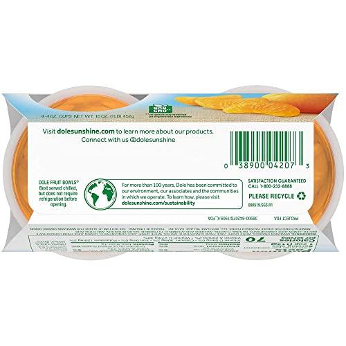 Dole Dole Fruit Bowls Mandarin Oranges in 100% Juice Snacks, 4oz 36 Total Cups, Gluten & Dairy Free, Bulk Lunch Snacks for Kids & Adults