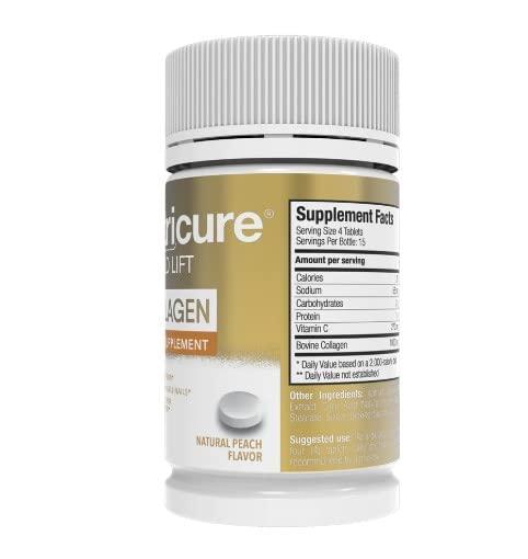 Cicatricure Cicatricure Gold Lift Chewable Collagen Tablets. Promotes Healthy Skin, Hair, Nails and Joints. Peach Flavor. 60 Tablets