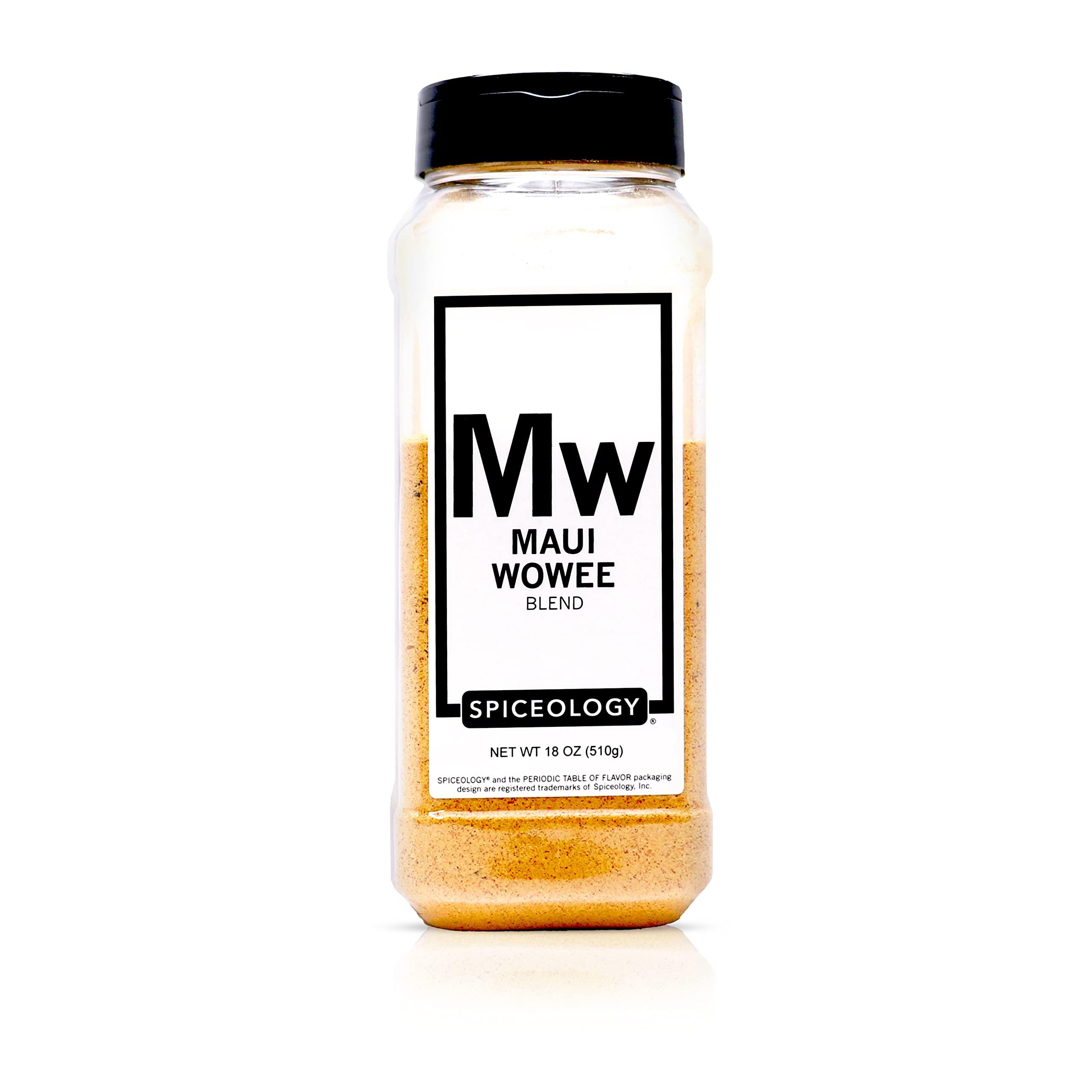 Spiceology Spiceology - Maui Wowee - Hawaiian Teriyaki Seasoning - Hawaiian BBQ Rub Spices and Seasonings - Add Flavor to Chicken, Ramen, Salmon, Pork, Tofu, Shrimp, Bacon, Steak - 18 Ounces