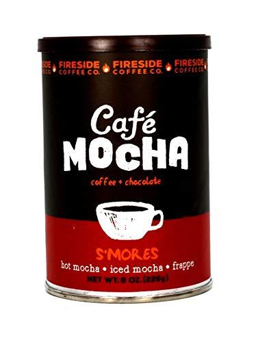 Fireside Coffee Fireside Coffee Company - Cafe Mocha S’mores - 8 oz Canister - Hot Mocha - Iced Mocha - Frappe - S’Mores
