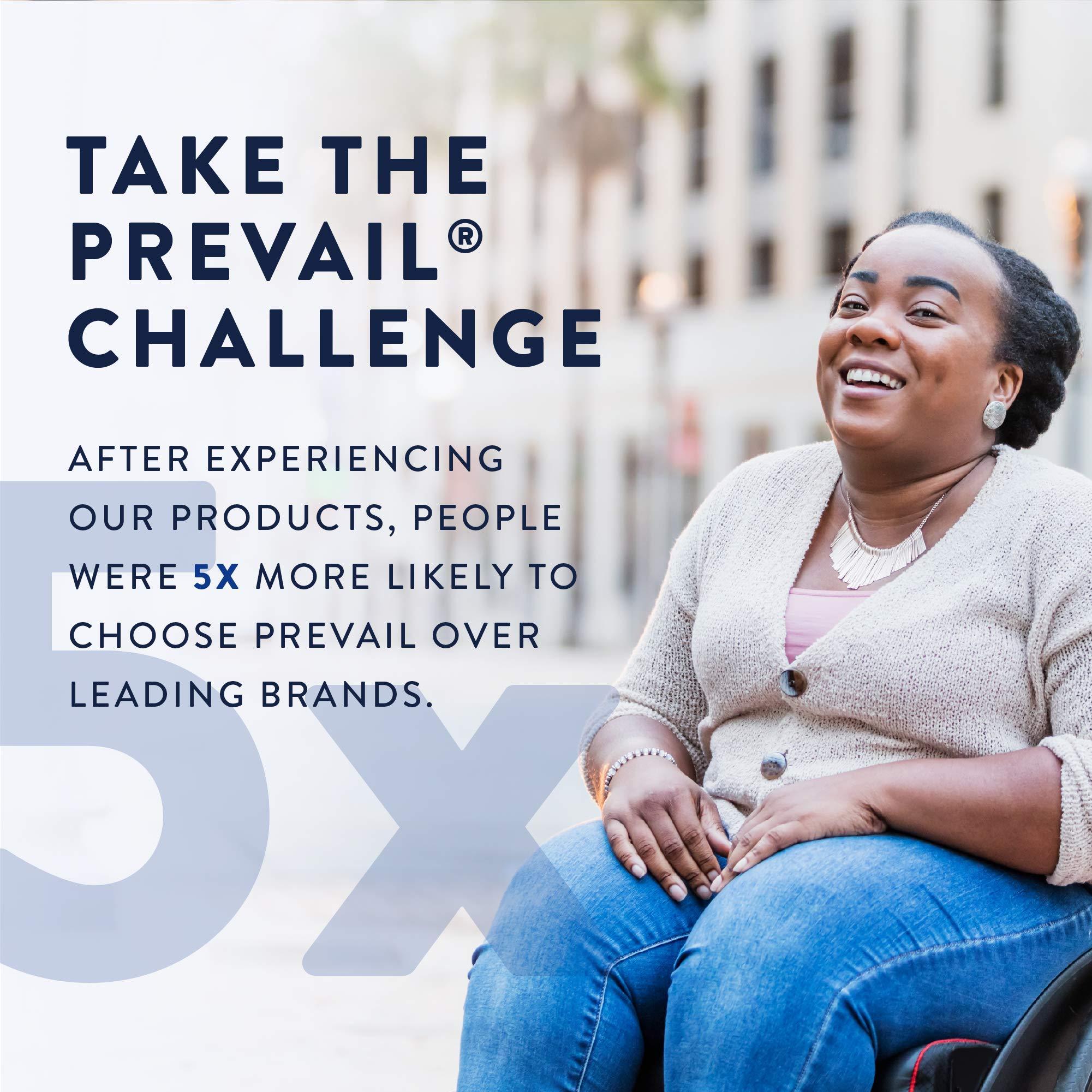 Prevail Prevail Incontinence Pant Liner - Unisex Adult Incontinence Pant Liners - Disposable Adult Pant Liner for Men & Women - Extended Use - 96 Count (6 Packs of 16)