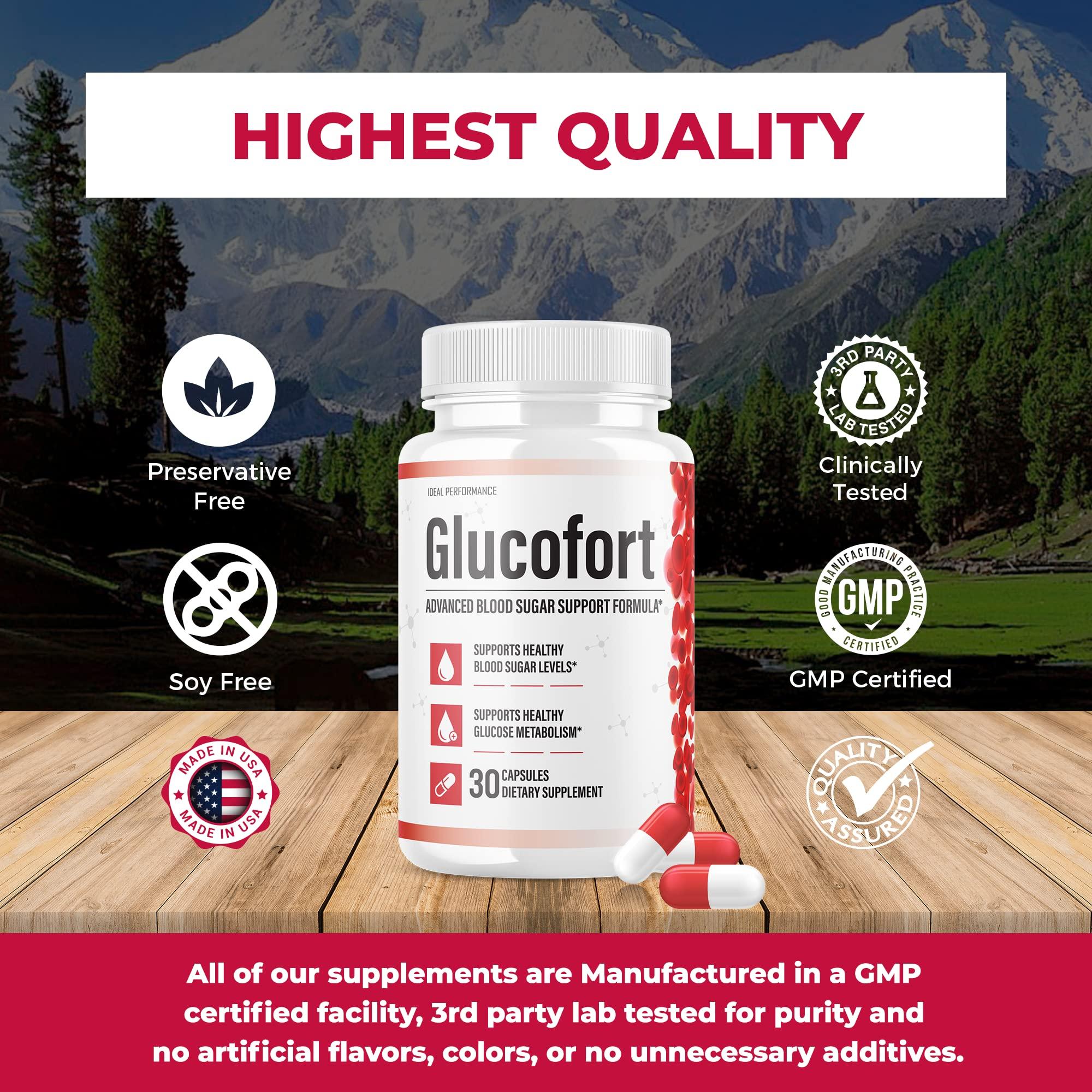 IDEAL PERFORMANCE IDEAL PERFORMANCE (Official) Glucofort Supplement Support Formula (3 Pack)