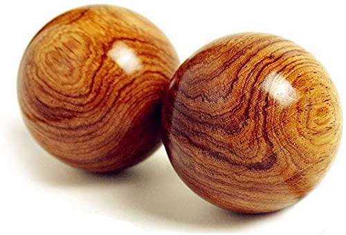 ZHANGZONG ZHANGZONG Baoding Balls Chinese Exercise Balls Chinese Health Balls 2 Pieces Meditation Stress Balls/Wooden Fitness Ball/Health Relief Game Relaxation Balls Therapy Hand Grips9.6(Color:B;Size:40mm)