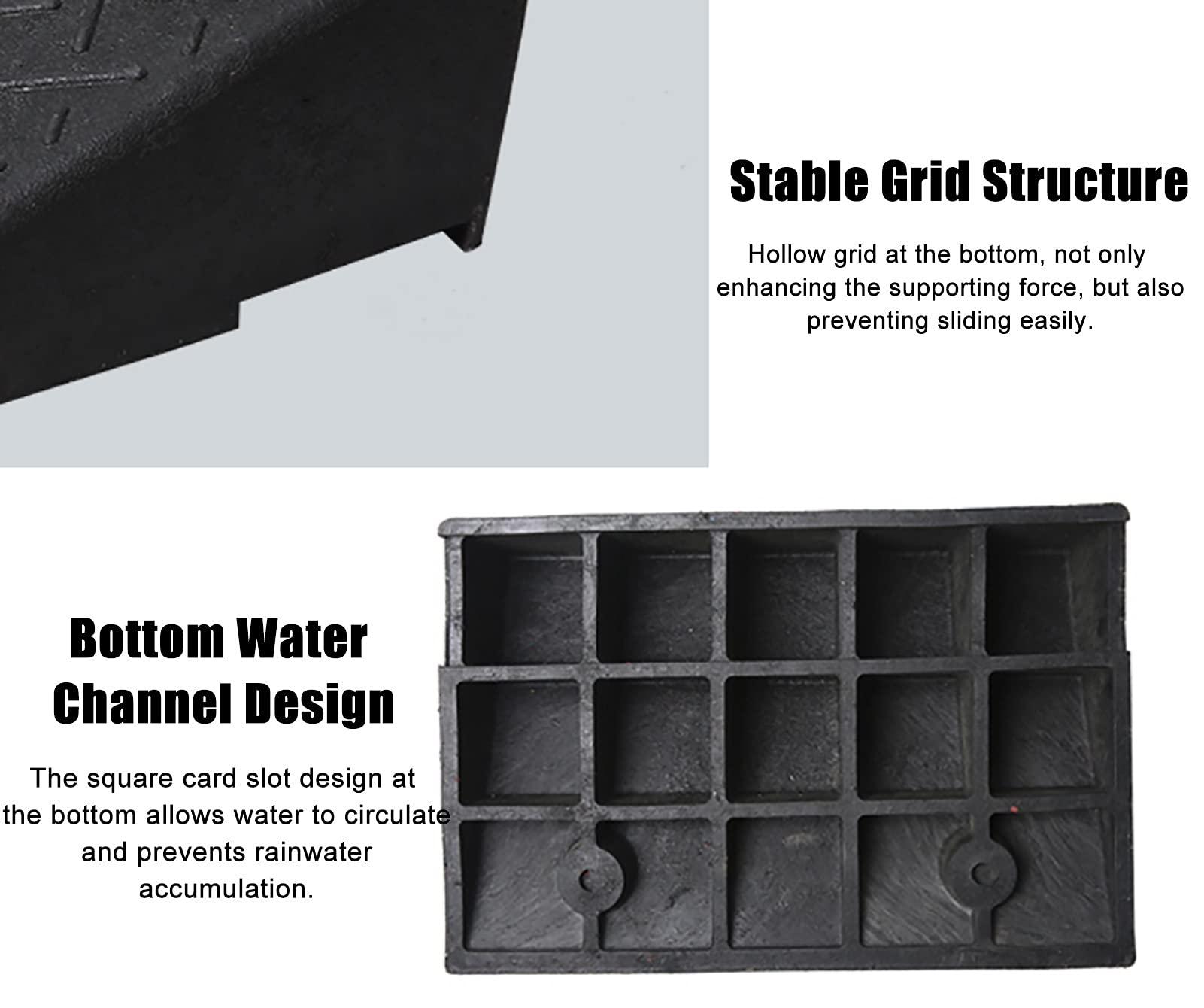CTXDLK Loading Ramps, Threshold Ramp, Stair Steps Threshold Doorways Ramp for Wheelchairs/Car, 1.5inch / 2inch / 3inch / 4inch Rise Garage Door Driveway Non-Slip Small Ramps, Load 3tons (Size : 8cm/3.1in),P