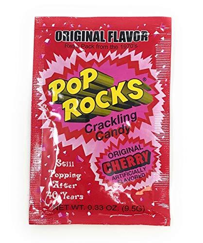 Medley Hills Farm Pop Rocks Candy Variety 20 Pack 4 Flavor Assortment Strawberry, Cherry, Watermelon, Grape