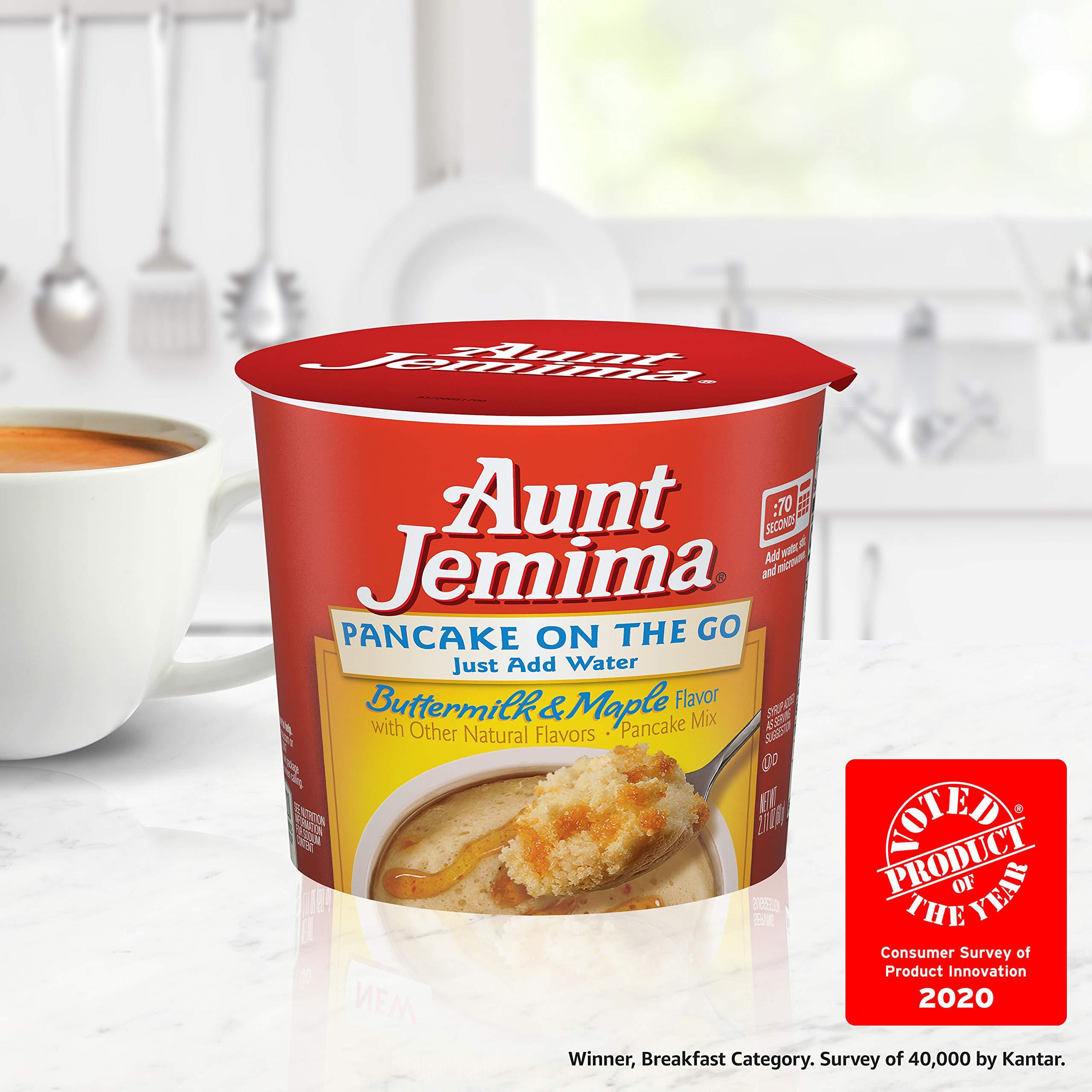 Aunt Jemima Aunt Jemima Buttermilk Maple Pancake Cup, (12 Pack) Packaging May Vary)