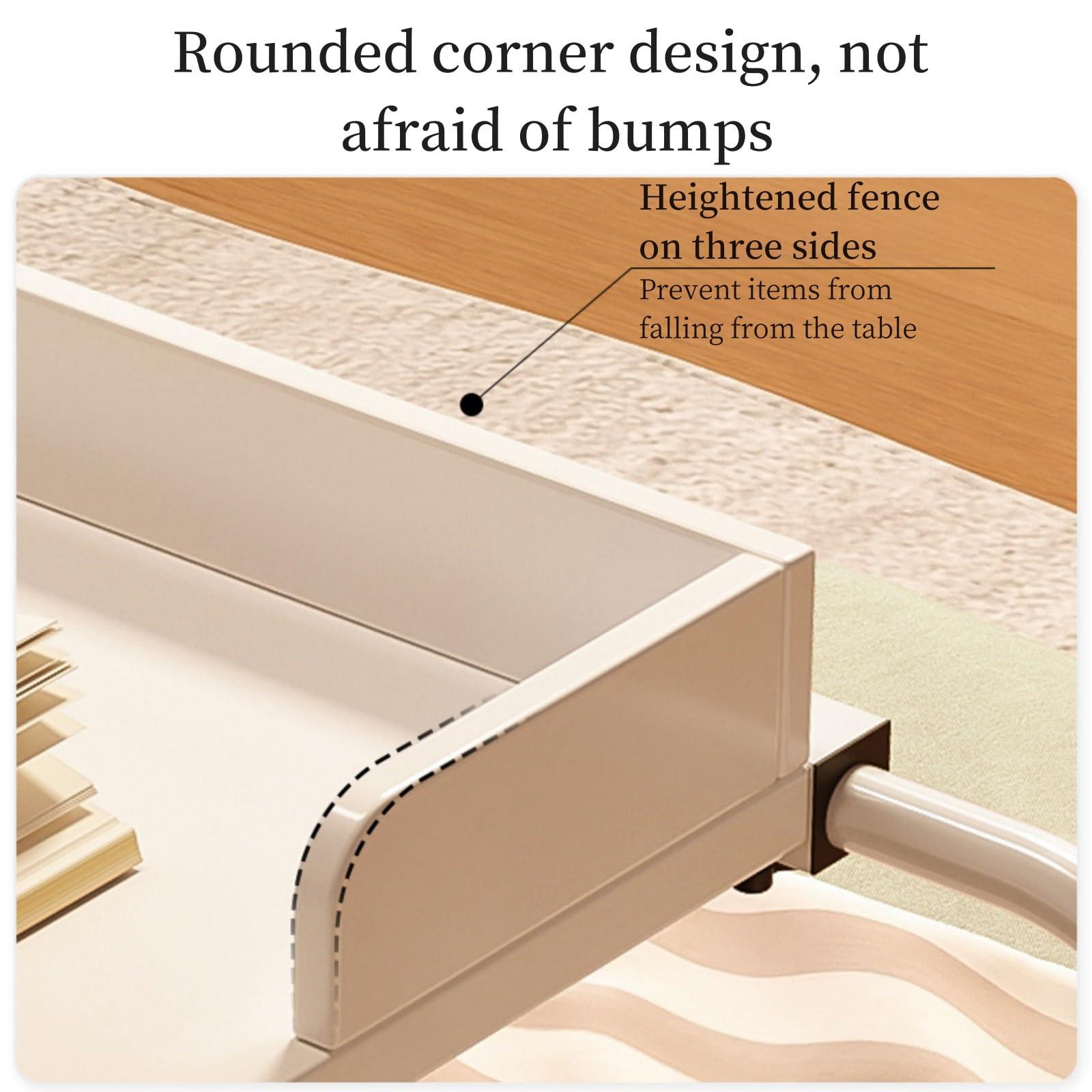 ORNDYDM ORNDYDM Bed Desk Over The Bed Table with Wheels Overbed Table Over The Bed Desk Over Bed Table Mobile Desk Bed Table with Wheels Computer Table for Bed Overbed Table with Wheels