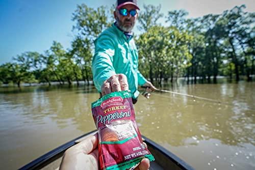 Bridgford Bridgford Sliced Turkey Pepperoni 4 oz Pack of 4 - Pepperoni Slices for Pizza and Sandwiches - Naturally Smoked Turkey Pepperoni for Low-Carb Keto Diets - Healthy Pepperoni Alternative for Snacking