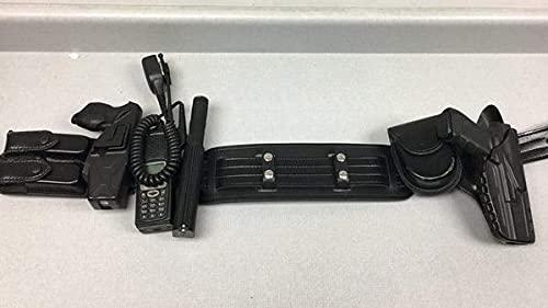BackUpBrace BackUpBrace Duty Belt Back Support (Smooth Leather) - For Use With Police Utility Belt - Reduce Strain, Pressure and Pain While Supporting Your Lower Back - Designed for Men & Women