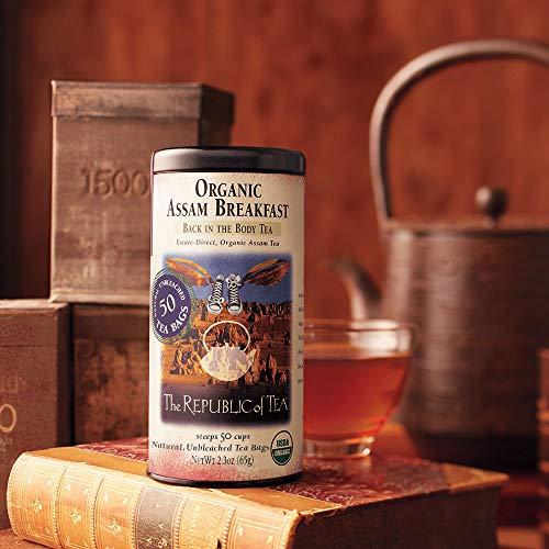 The Republic of Tea The Republic of Tea Organic Assam Breakfast Black Tea, Tin of 50 Tea Bags