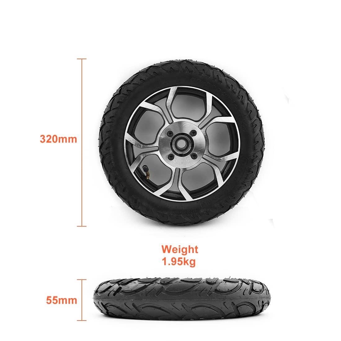 L-faster L-faster Lightweight Foldable 12 Inch Power Wheel Chair 250W Electric Wheelchair Motor Conversion Kit with Remote (with Remote, Max 3kph Solid tire)
