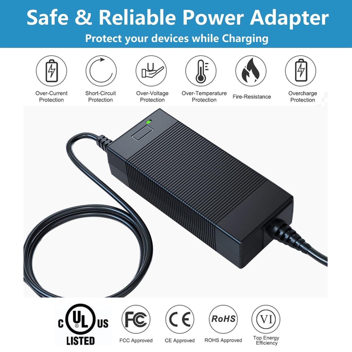 GRNPOWCN UL Listed 19V AC/DC Adapter Compatible with MINISFORUM Elitemini B550 HX90 X500 AD69 AD78 UM690 UM760 UM890 Pro Mini PC Computer YHY-19006300 YHY19006300 19VDC 6.3A 120W Power Supply Charger