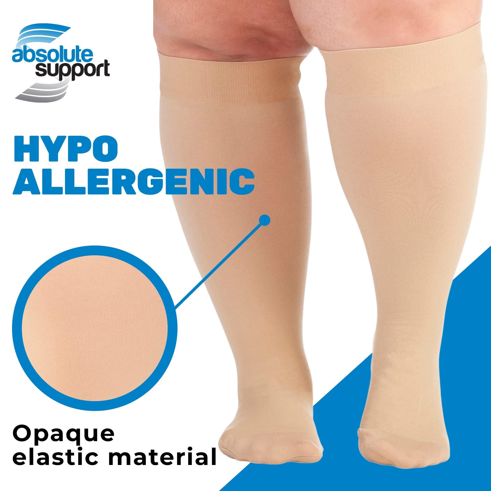 ABSOLUTE SUPPORT ABSOLUTE SUPPORT Durable Medical Compression Socks for All-Day Wear: Better Blood Flow, Varicose Veins Support