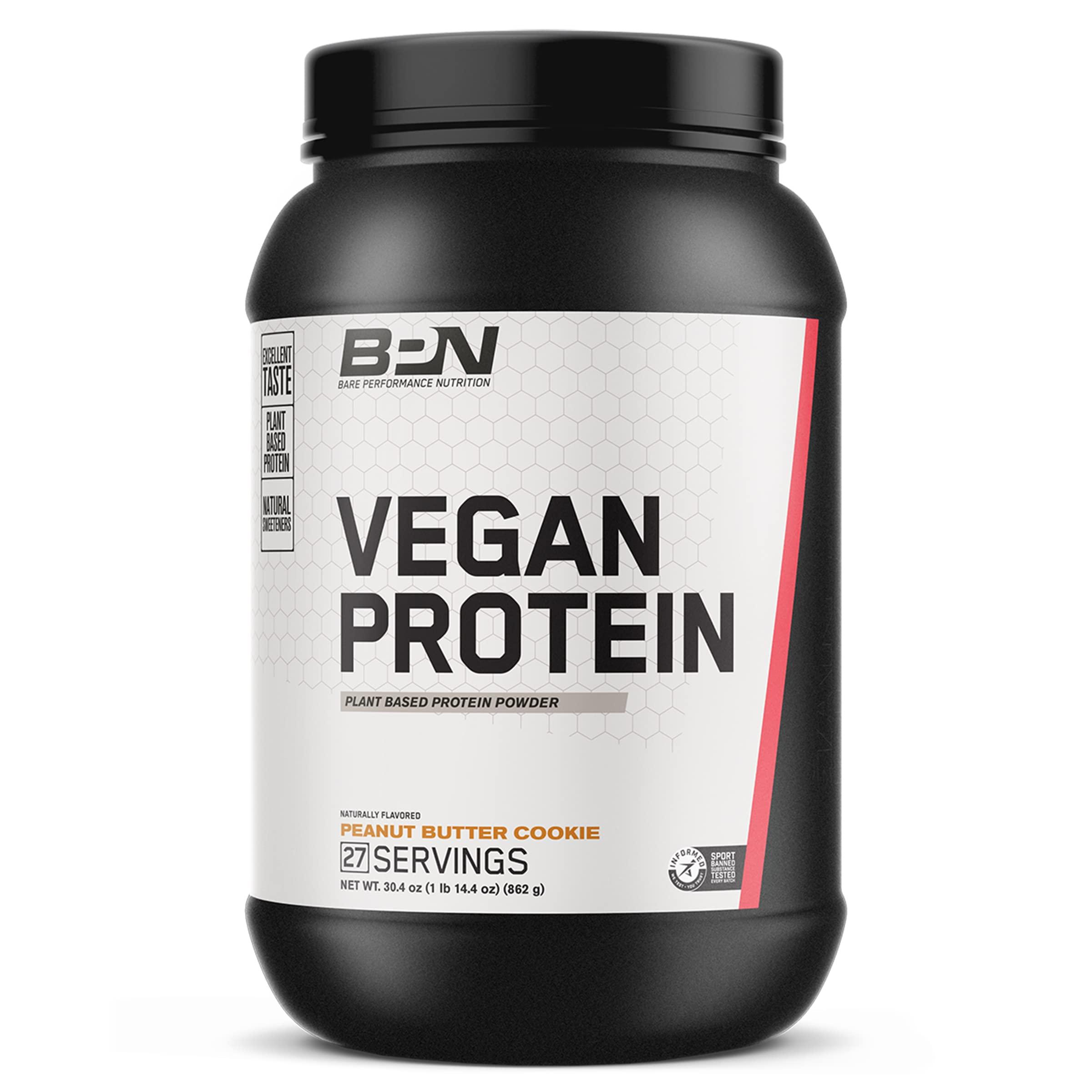 BARE PERFORMANCE NUTRITION BARE PERFORMANCE NUTRITION BPN Vegan Peanut Butter Cookie Protein + Strong Greens Pineapple Coconut Bundle