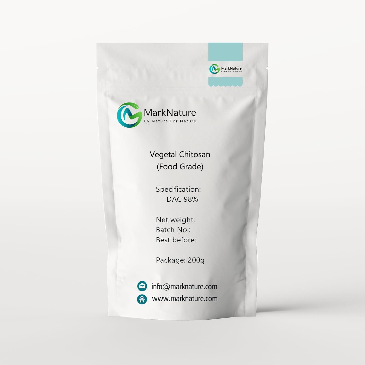 MarkNature Vegetal Chitosan, Water Soluble Non-Animal derived Deacetylated Chitin,200g