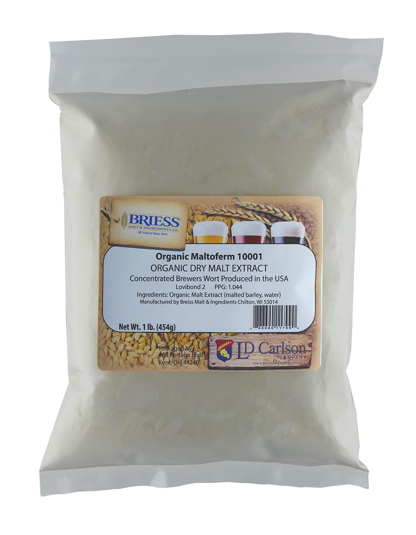 The Homebrew Factory Organic Light Dried Malt Extract DME - Maltoferm 10001-1 Lb