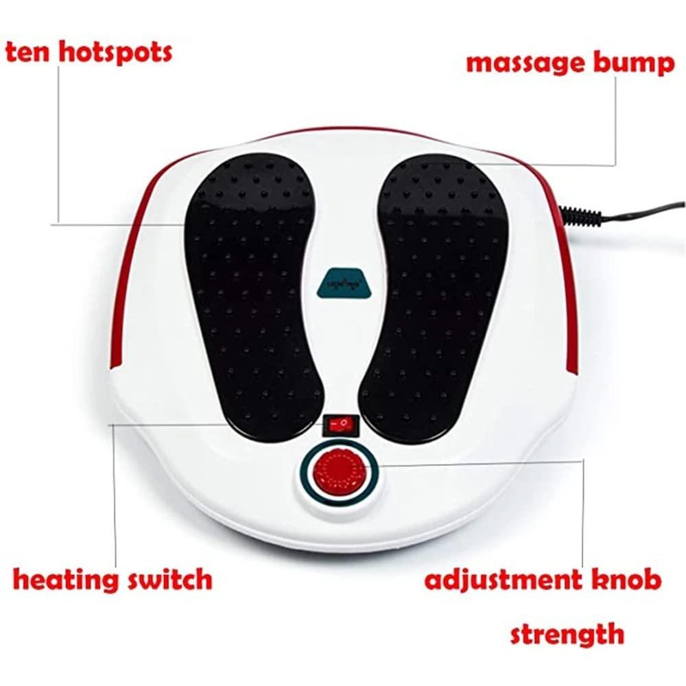 VEXIGO VEXIGO Electric Foot Massager Machine Circulation Vibration Blood Booster Electromagnetic, Deep Kneading Massaging Nodes, for Relieve Fatigue Sore