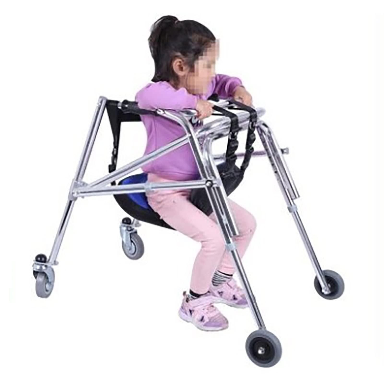 IOCCIOBB Walkers for walker Children with Cerebral Palsy, Three sizes to choose from, Mobile Walker, Rollators 4 wheel seat Disabled Assistive Equipment rollator Walker, Durable Mobility Aid ( Color : Onecolor