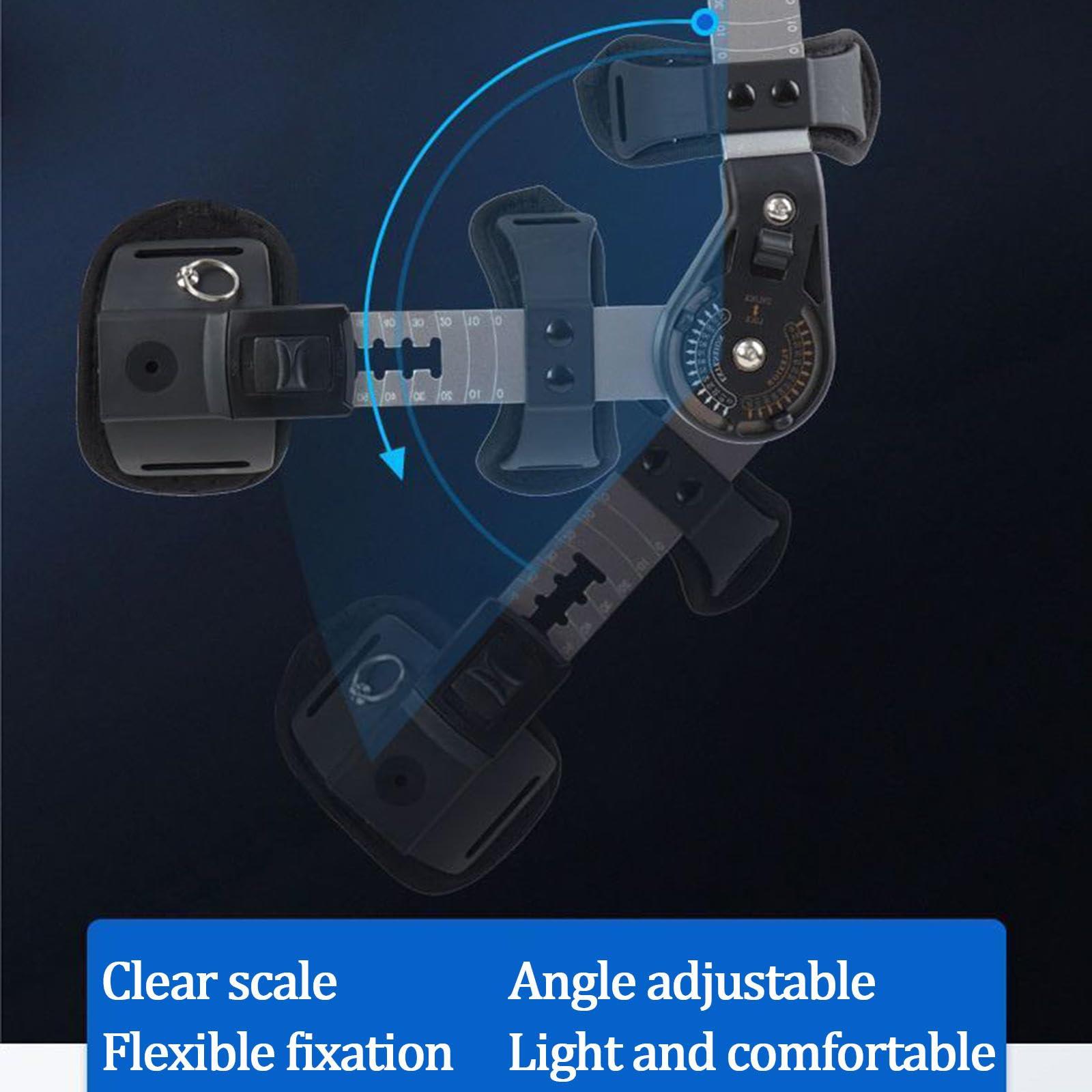 PopieL Post Op Elbow Brace for Surgery Pain Relief Recovery, Adjustable Hinged Rom Elbow Brace, Elbow Splint Immobilizer for Left or Right Elbow, Hand Arm Splint for Men Women,right