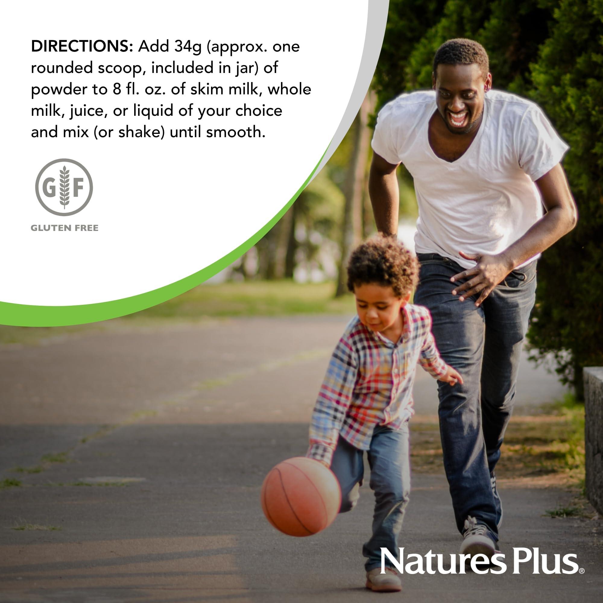 Nature's Plus Natures Plus SPIRU-TEIN WHEY Shake, Vanilla - 1.05 lb - Whey Protein Powder - with Spirulina, Vitamins & Minerals - Gluten Free - 14 Servings