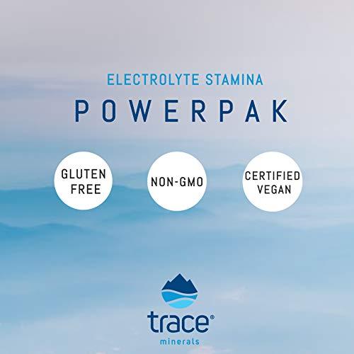 Trace Minerals Trace Minerals | Electrolyte Stamina Power Pak | 1200 mg Vitamin C | Non-GMO | Lemon Lime, Orange Blast, and Concord Grape | 30 Packets Variety (Pack of 3)