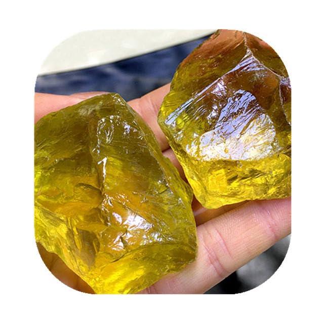 Generic Wholesale Natural Uncut Gemstones raw Crystal Healing Yellow Clear Quartz Citrine Rough Stone for Home Decoration (1000g)