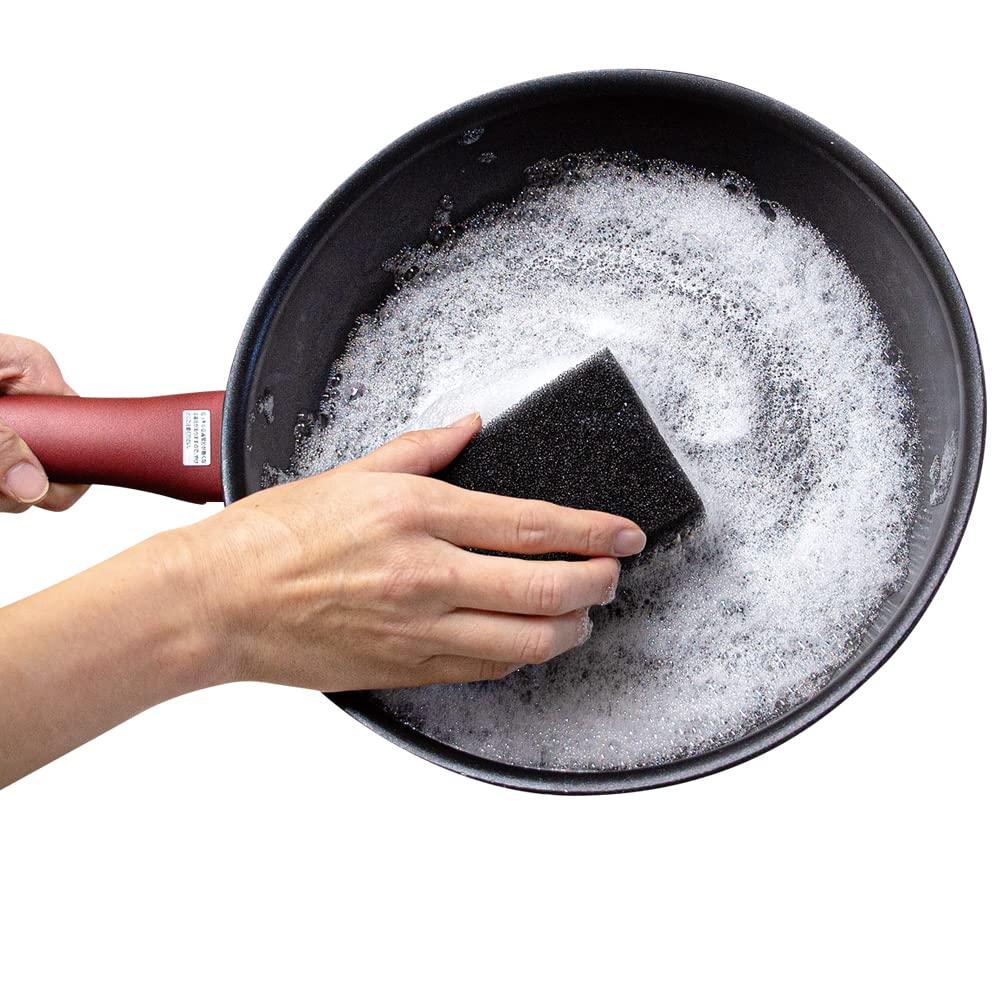 azuma Azuma Industrial Sponge, Kitchen Sponge, Draining, No Shedding, Foaming, Black, Mini, TK Lock Nylon, Corners, Set of 2