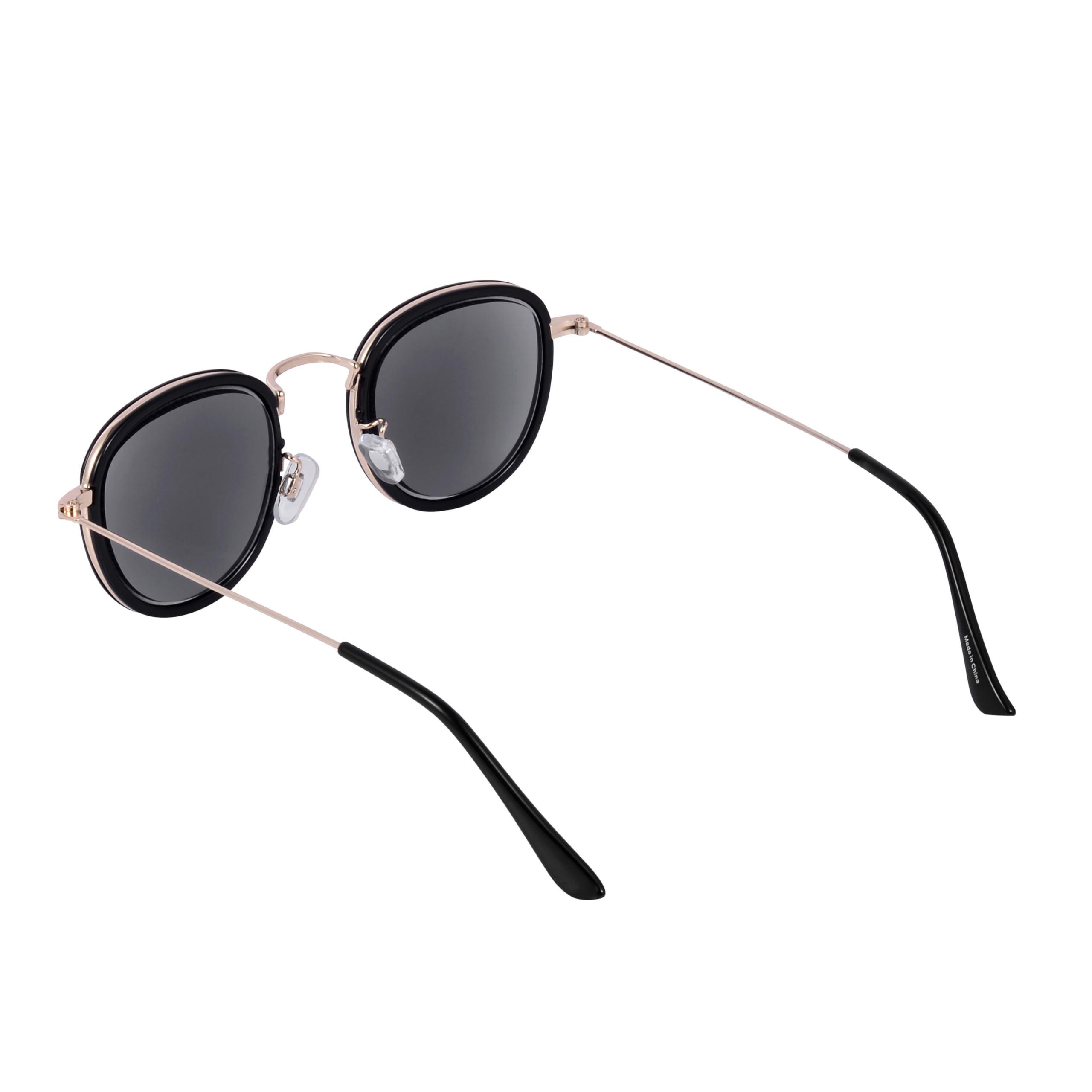 Mass Vision Mass Vision The Esteemed Reading Sunglasses with Full Lens Sun Reader (non bifocal) (Black/Gold, 1.5)