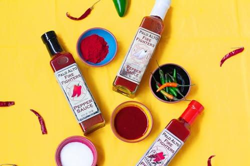 PALO ALTO FIREFIGHTERS Palo Alto Firefighters Pepper Sauce (8.5oz) - Salt Free Pepper Plant Hot Sauce, No Sodium Hot Pepper Sauce, No Salt Sauces