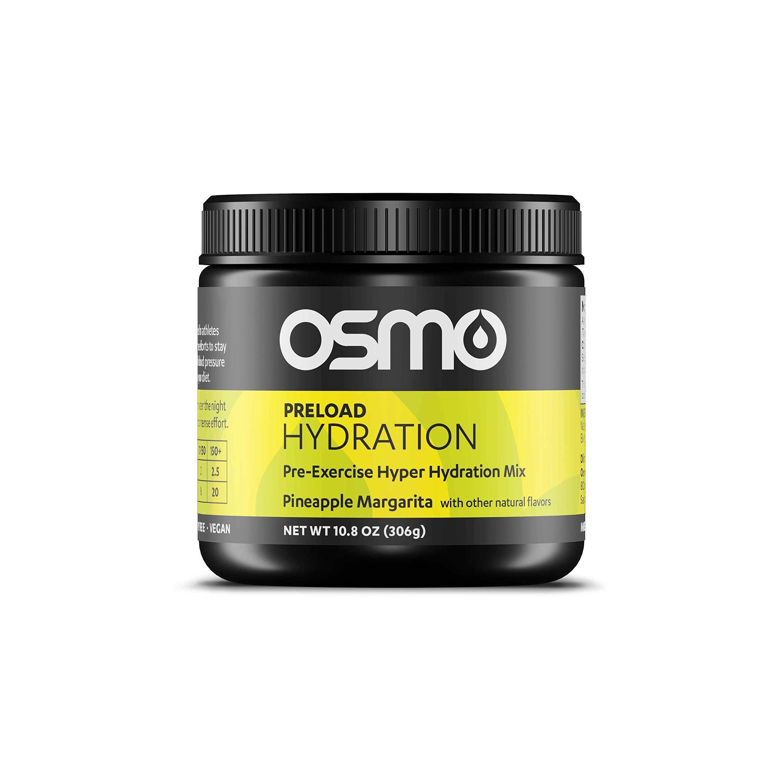 Osmo Osmo Preload Hydration Pre Workout Powder - includes High Sodium Bicarbonate, Magnesium, Potassium, Carbs & Vitamins, Cane Sugar, Natural Ingredients, Beat Cramps & Dehydration - Pineapple Margarita