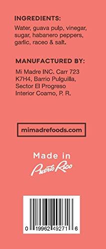 Mi Madre Mi Madre Guava Hot Sauce, Handcrafted in Puerto Rico, 100 Percent Natural, 5 Ounce (Pack of 1)