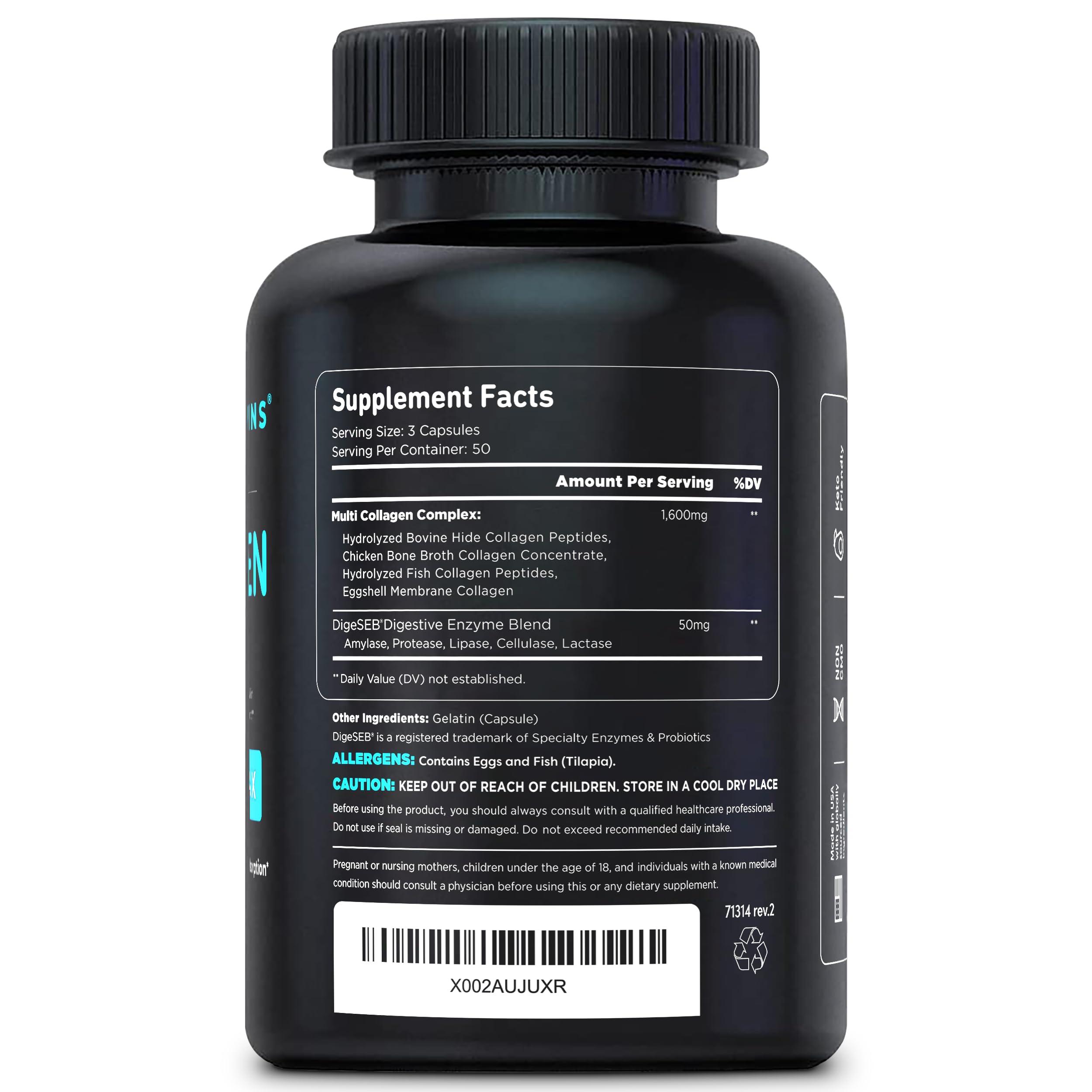 Vital Vitamins Vital Vitamins Multi Collagen Pills (150 ct) + Vegan Collagen Booster (60 ct)