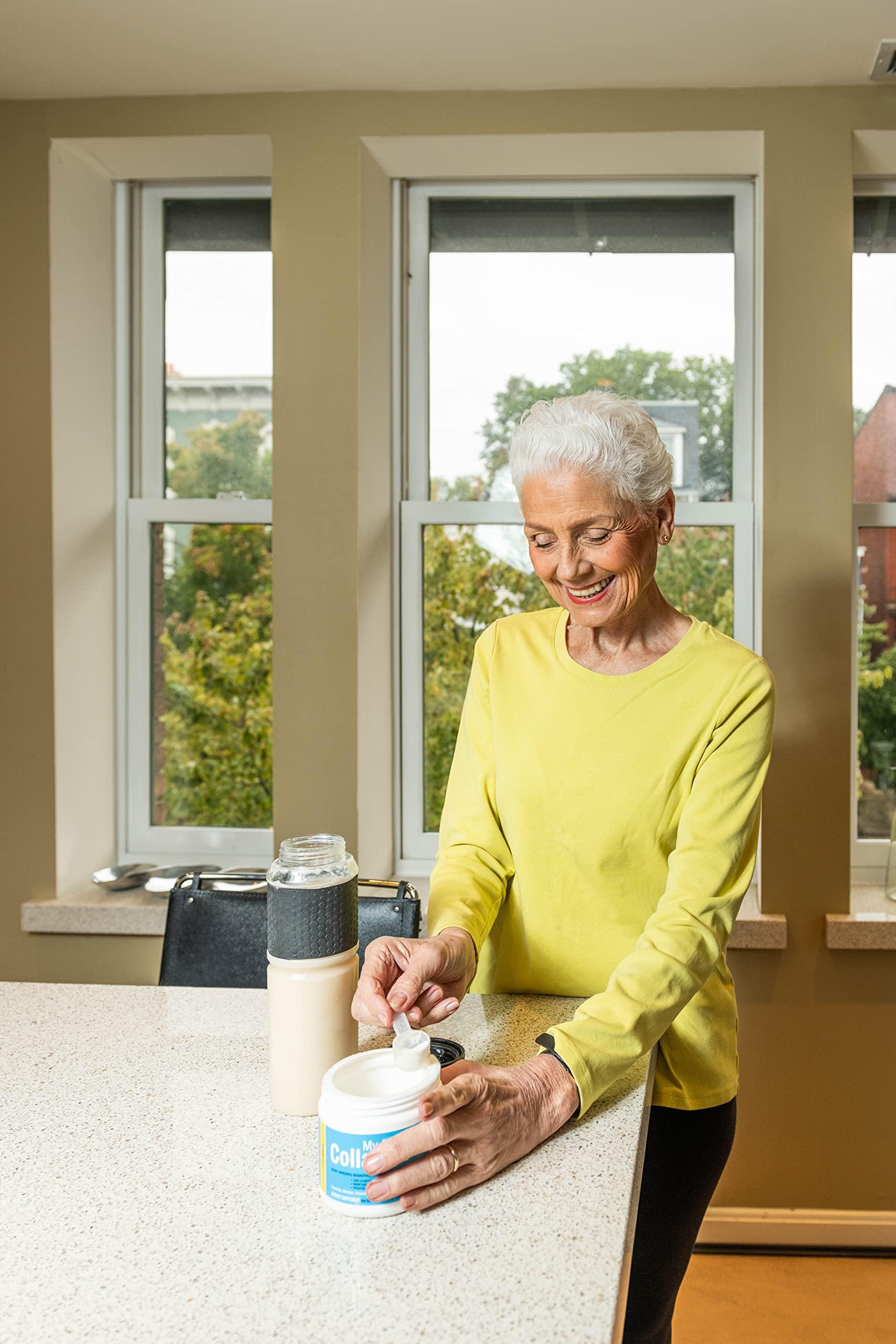 Living Well Nutraceuticals My Daily Collagen: Collagen Peptides Powder with Vitamin C for Joint Support - Perfect for Achy Knees Sore Hands and Knotted Shoulders