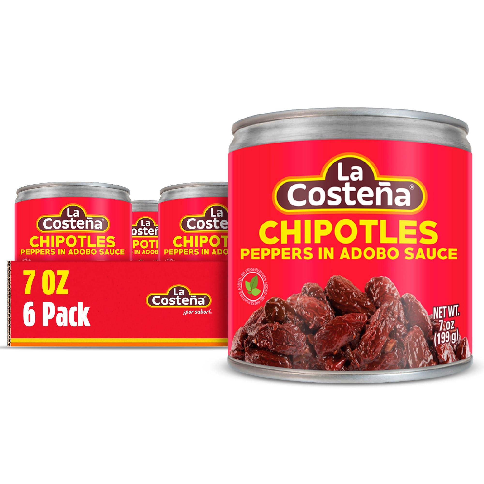 La Costeña La Costea Chipotle Peppers in Adobo Sauce 7 oz (6-Pack)