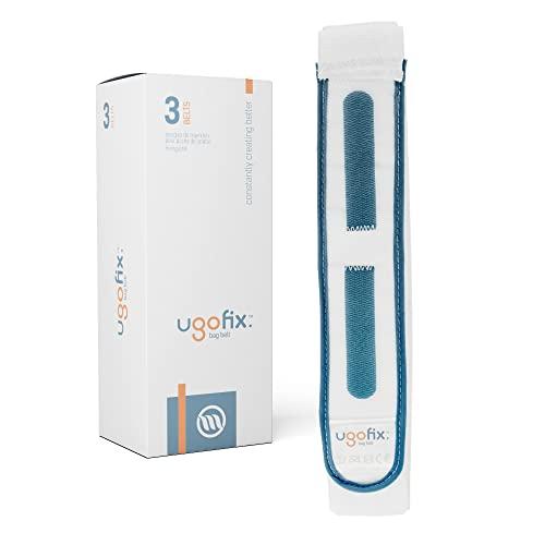 u go Ugo Fix Bag Strap (x3) – Urine Drainage Support Strap/Catheter Leg Bag Support Strap/Elastic Belt Bag Straps with Soft Elastic Fabric and Comfortable Silicone Grips (Pack of 3)