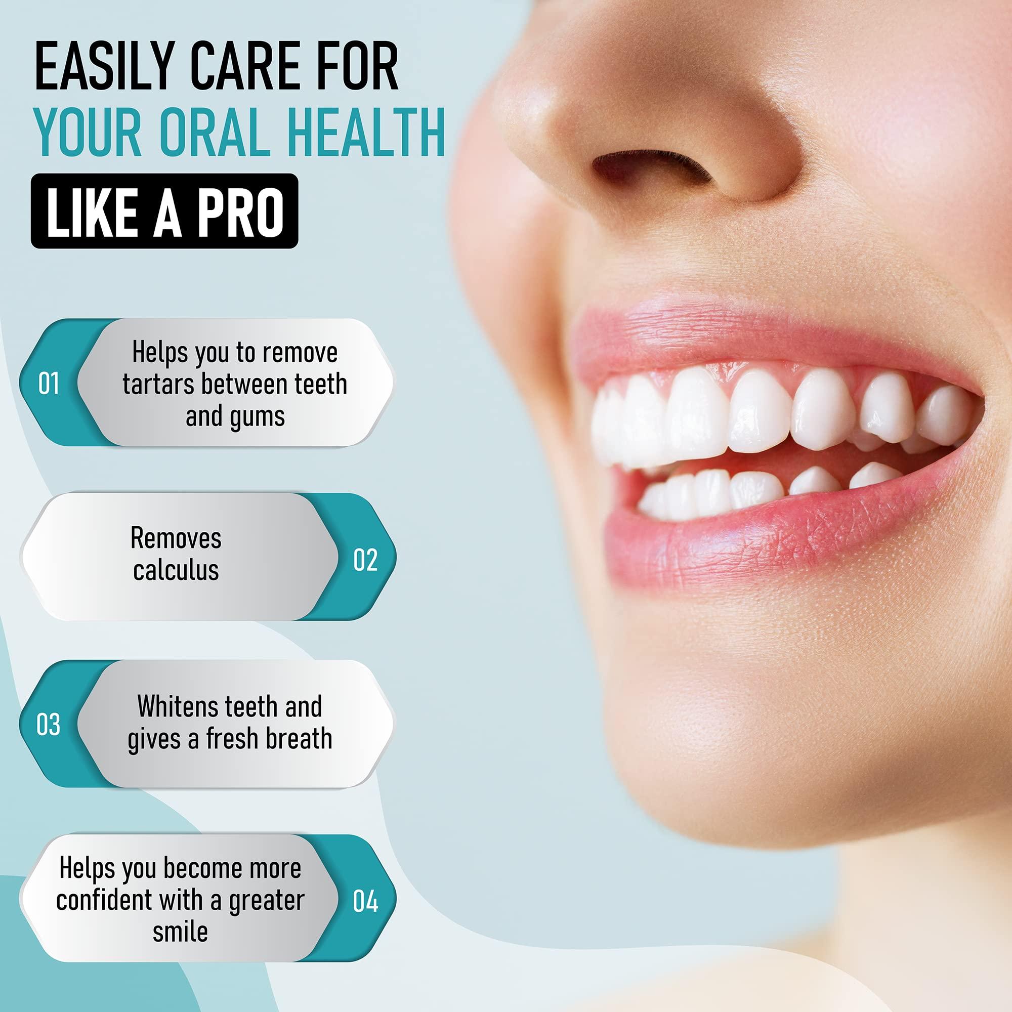 KuanStore Dental Kit Tools, 10 Pack Stainless Steel Plaque Remover, Dental Tools to Remove Plaque and Tartar, Oral Care Kit with Plaque Cleaner, Tartar Pick, Tooth & Tongue Scraper for Dentist, Personal, Family