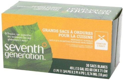 Seventh Generation Seventh Generation Tall Kitchen Trash Bags, 13 gal, 30 Bags