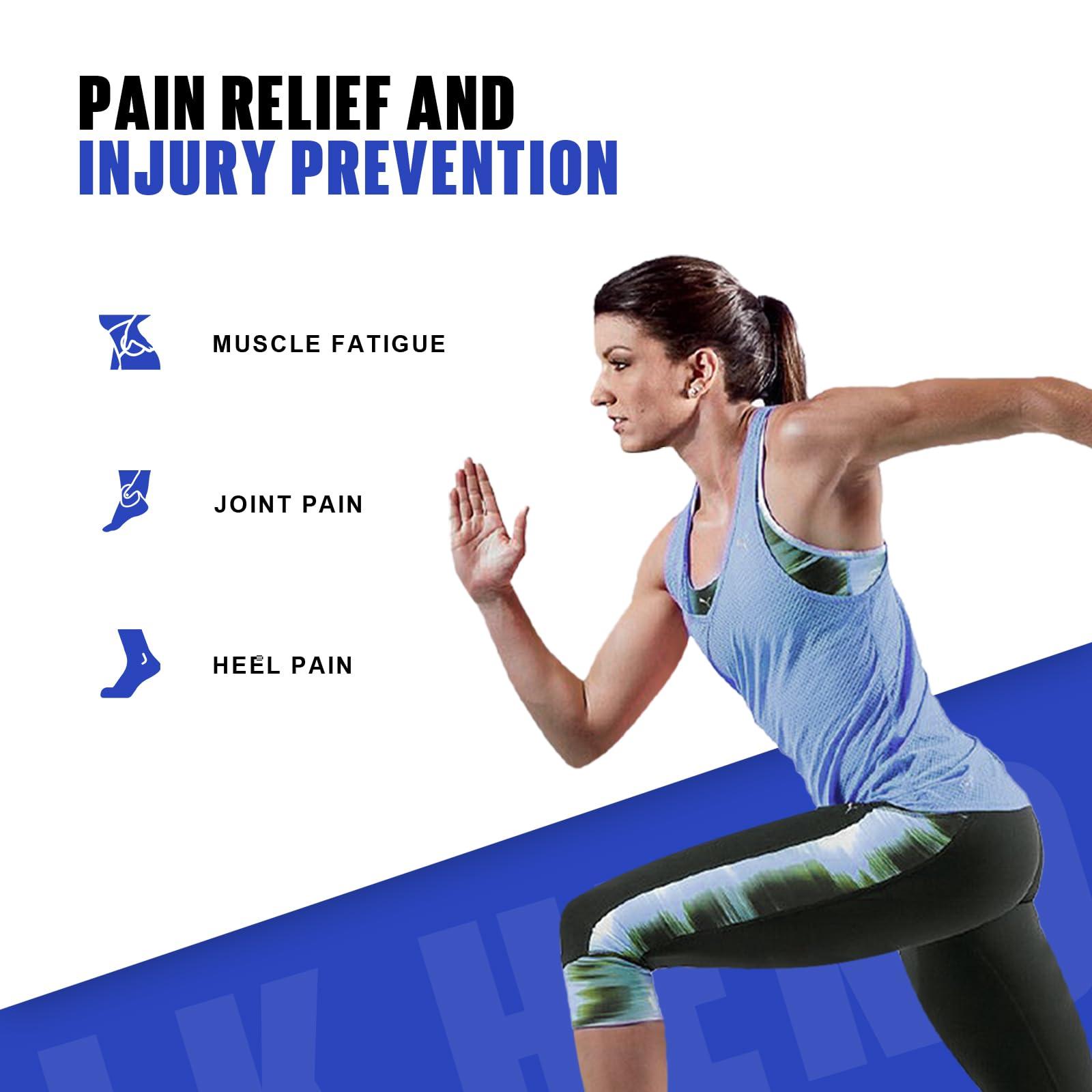 WALKHERO COMFORT AND SUPPORT WALKHERO Medium Arch Support Insoles - Cushioning Orthotic Insoles, Plantar Fasciitis Inserts for Men & Women to Relieve Foot Pain and Provide Shock Absorption (Blue) Mens 10-10 1/2