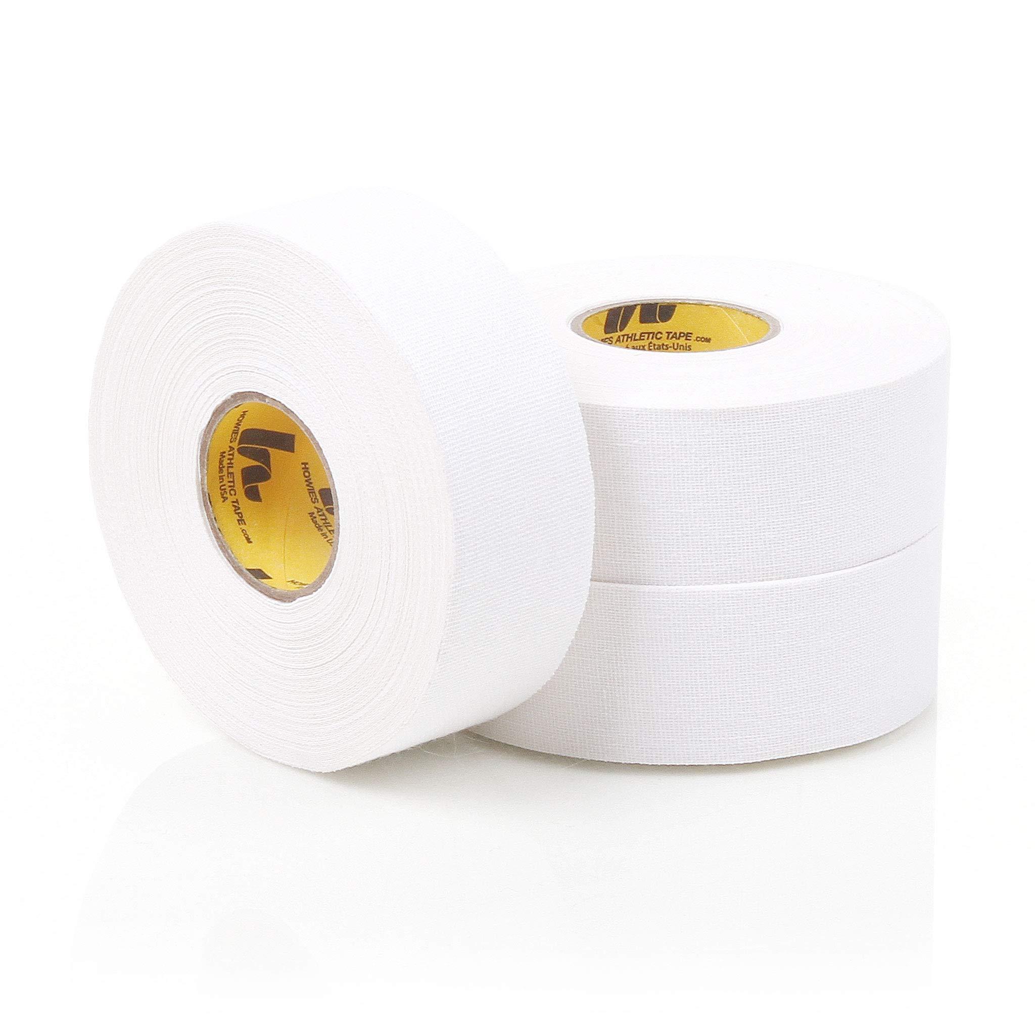 Howies Howies White Athletic Tape Bulk - 8 Rolls 1\" x 15yd Pro Grade Strength Sports Tape, Easy Tear, No Sticky Residue! Single Roll Premium Quality for Athletes and Medical Trainers (45 Feet)