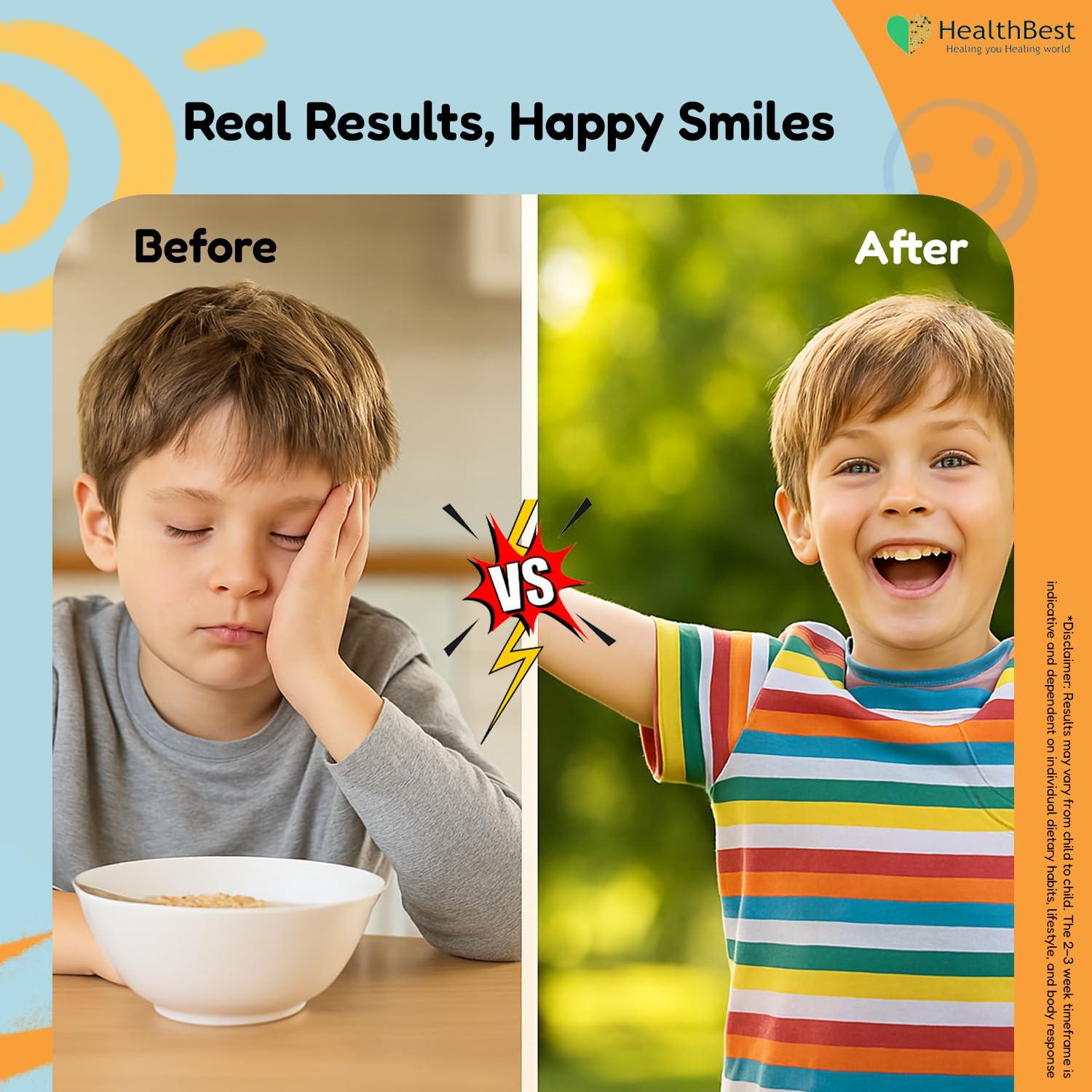 HealthBest HealthBest Kidbest Multivitamin Syrup for 3-13 Years Kids | 200ml