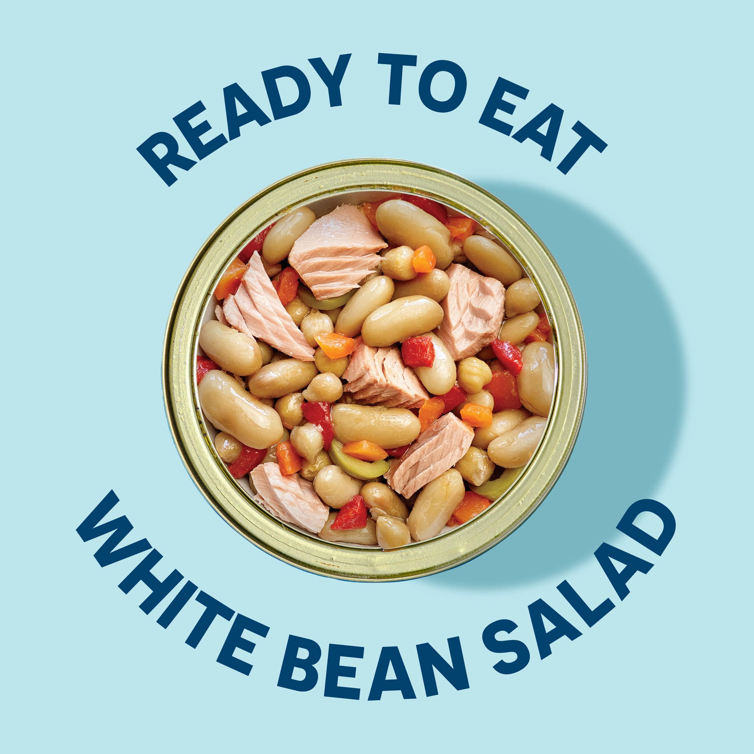 Wild Planet Wild Planet Ready-To-Eat Wild Tuna White Bean Salad With Organic Chickpeas, Carrots, Red Peppers & Green Olives 5.6oz (Pack Of 12)