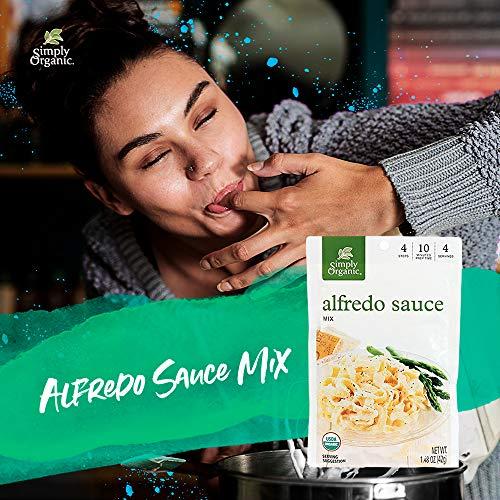 Simply Organic Simply Organic Alfredo Sauce Mix, Certified Organic, Gluten-Free | 1.48 oz | Pack of 4
