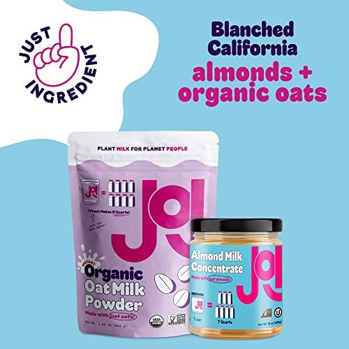 JOI Instant Oat Milk Powder & Unsweetened Almond Milk Concentrate Bundle by JOI
