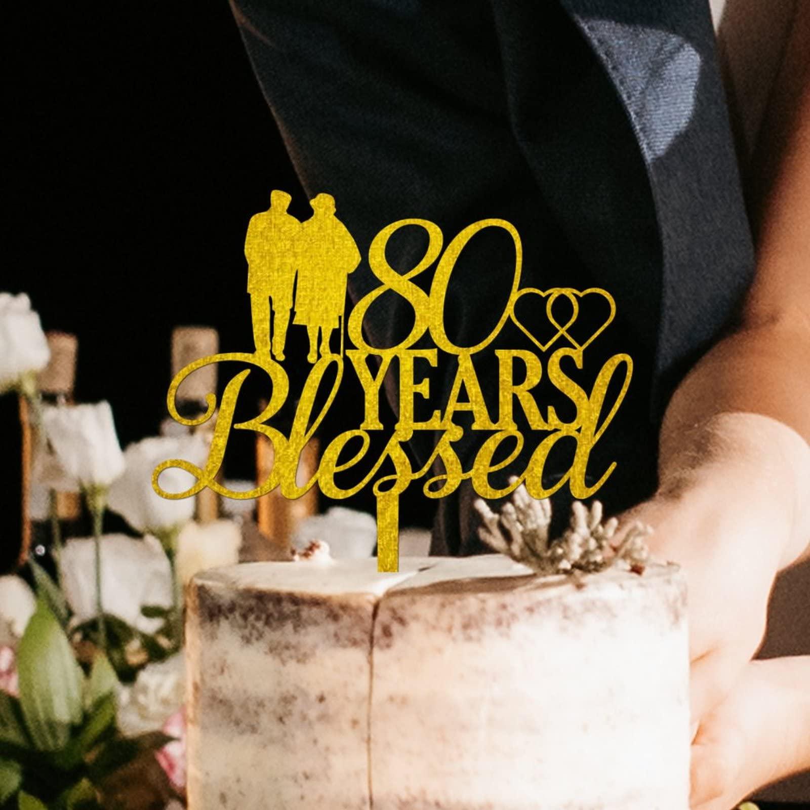 YJHLBHDIAN Happy 18th Sweet 18 Birthday Cake Topper Gold Acrylic Birthday Party Decorations Happy Birthday Topper Custom Cake Party Decoration Birthday Party Supplies Gift to Children Gold Cake Toppers