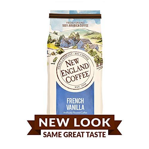 New England Coffee New England Coffee French Vanilla Medium Roast Ground Coffee 11 Ounce (Pack of 3)