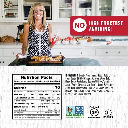 Rufus Teague Rufus Teague - Whiskey Maple BBQ Sauce - Premium Barbecue Sauce - 15.25 oz. Bottles - 4 Pack