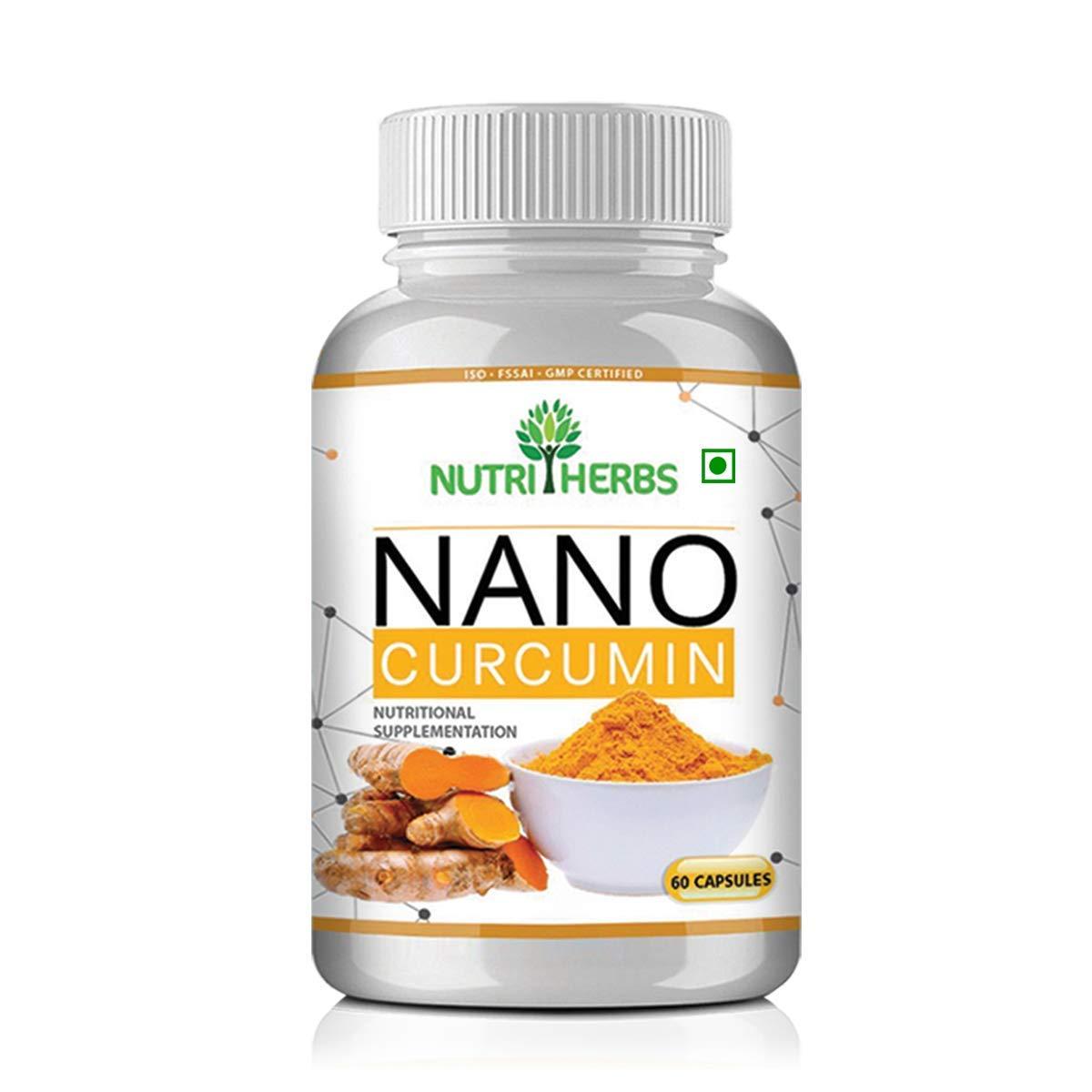 Dharma Dharma Nutriherbs Nano Curcumin Longa - Turmeric Extract 60 Capsules for Men & Women Supplement