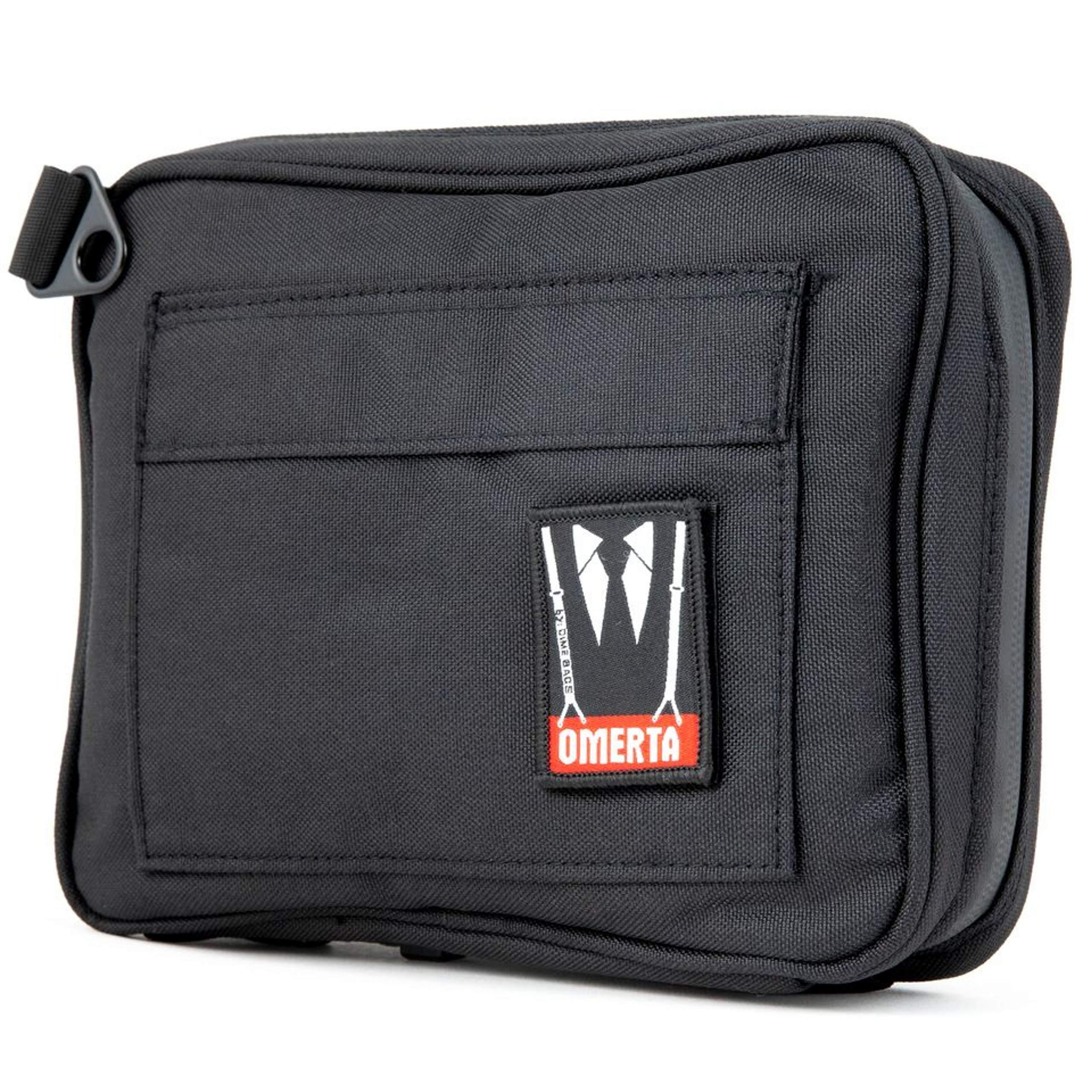 DIME BAGS DIME BAGS Boss with Lock Padded Pouch with Activated Carbon Technology | 3-Digit Combo Lock | Low-Profile, Sleek Design (5 Inch, Black)