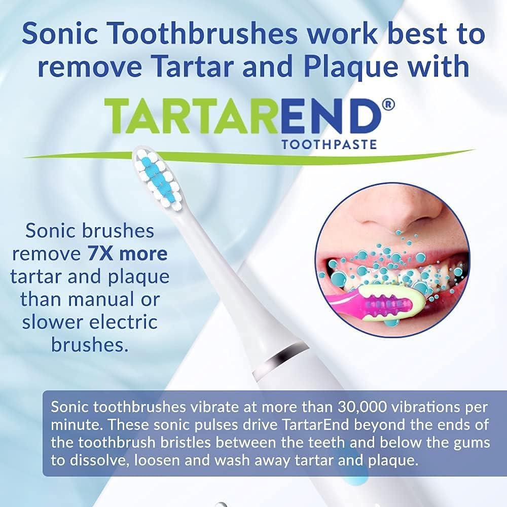TARTAREND TartarEnd Toothpaste for Tartar Removal - Tartar Control Toothpaste to Remove Tartar and Plaque from Teeth at Home and Prevent Tartar and Plaque Buildup - 3.4 oz Tube, 1-Pack (Minty Wintergreen)