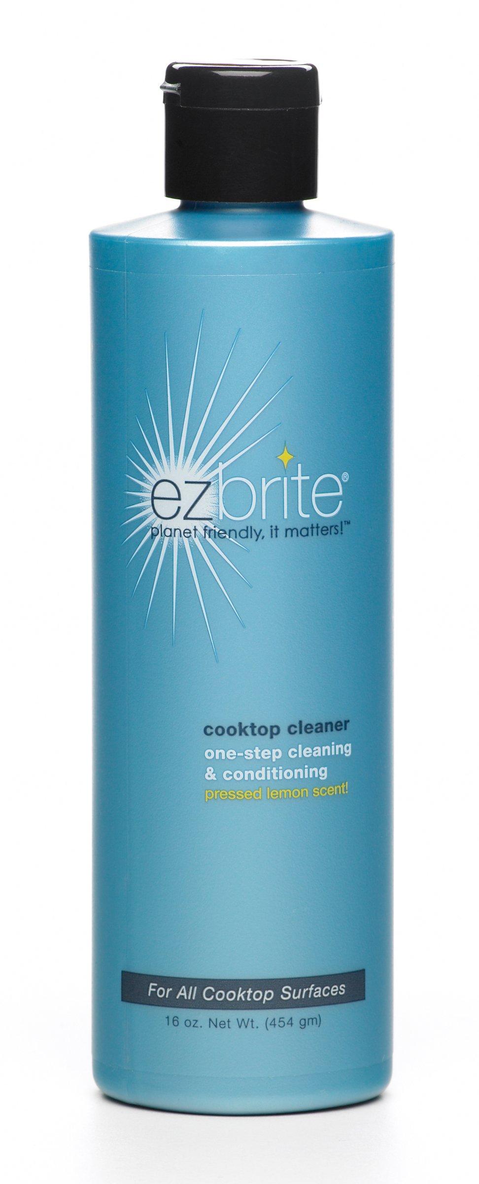 EZ Brite EZ Brite Glass and Ceramic Cooktop Cleaner and Conditioner, 16-Ounce Gel